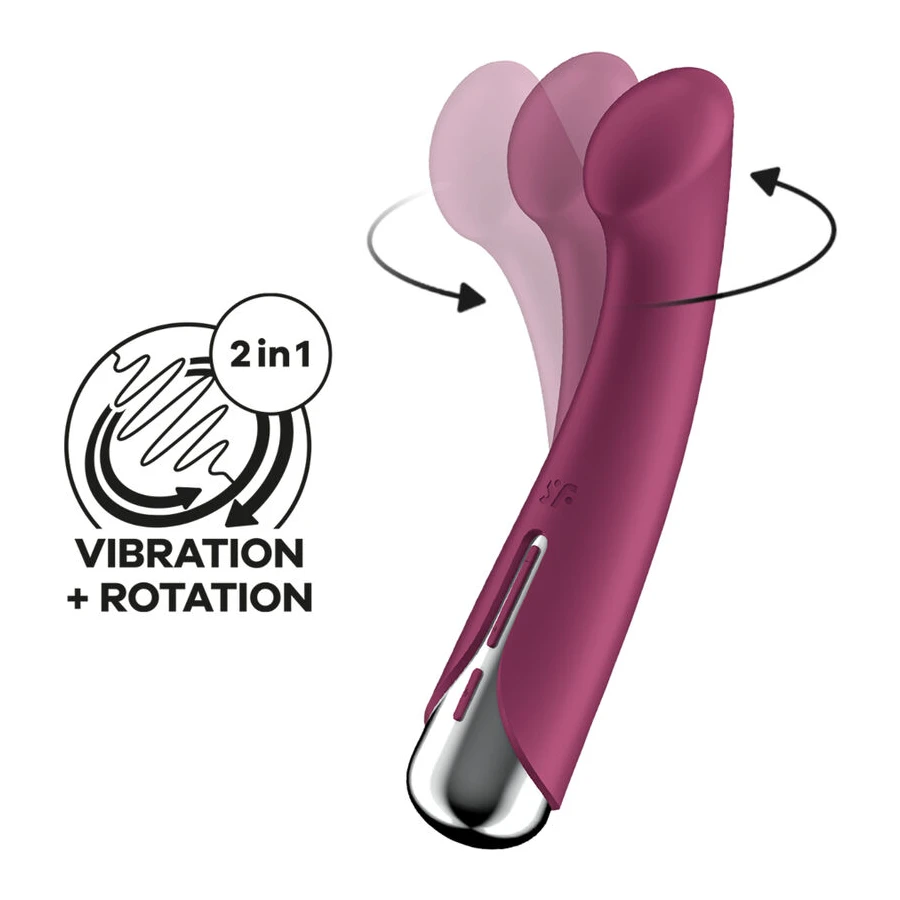 SATISFYER - SPINNING G-SPORT 1 VIBRADOR ROTATOR AZUL